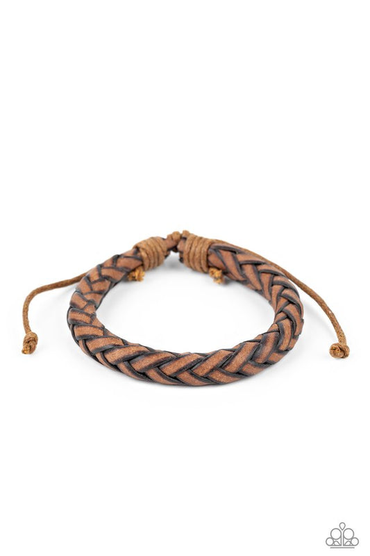 Homespun Comfort - Brown - Paparazzi Bracelet Image