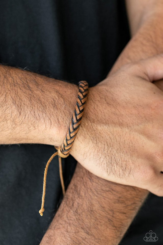 Homespun Comfort - Brown - Paparazzi Bracelet Image