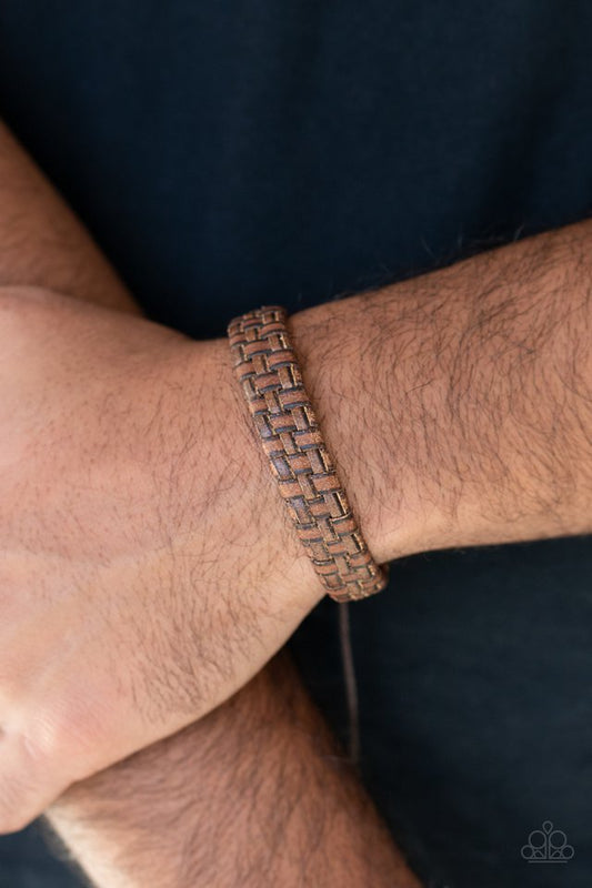 Rugged Pioneer - Brown - Paparazzi Bracelet Image