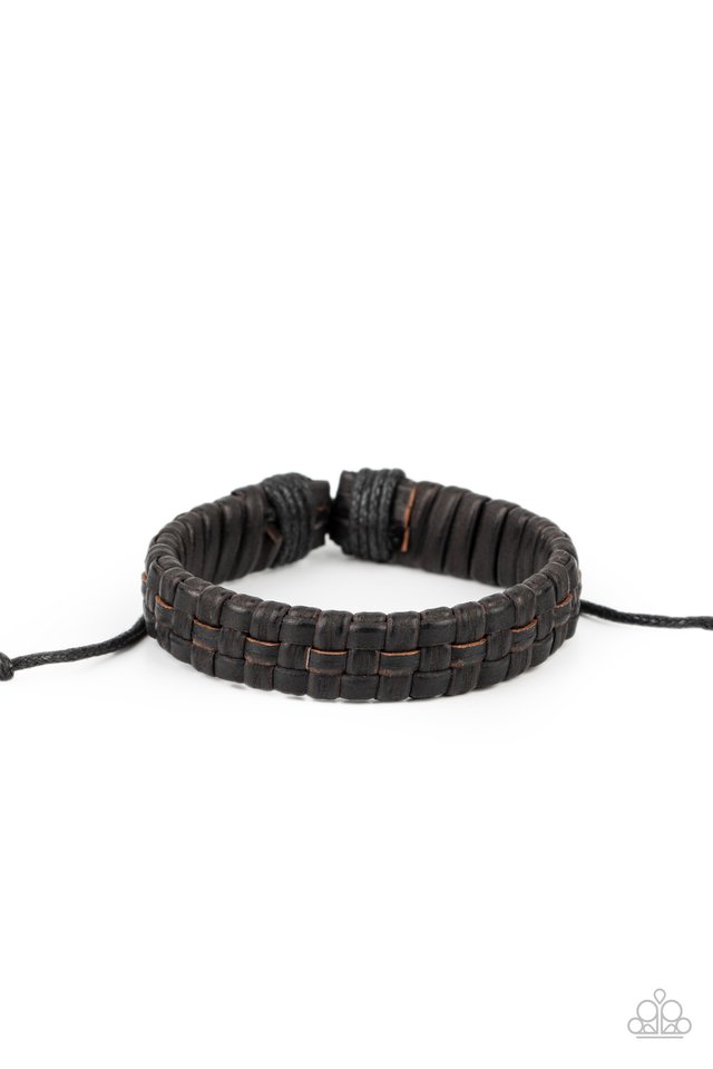 Rugged Pioneer - Black - Paparazzi Bracelet Image