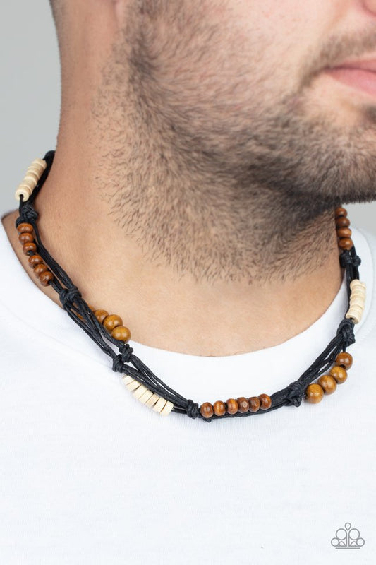 Tiki Tour - Black - Paparazzi Necklace Image