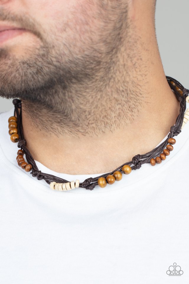 Tiki Tour - Brown - Paparazzi Necklace Image