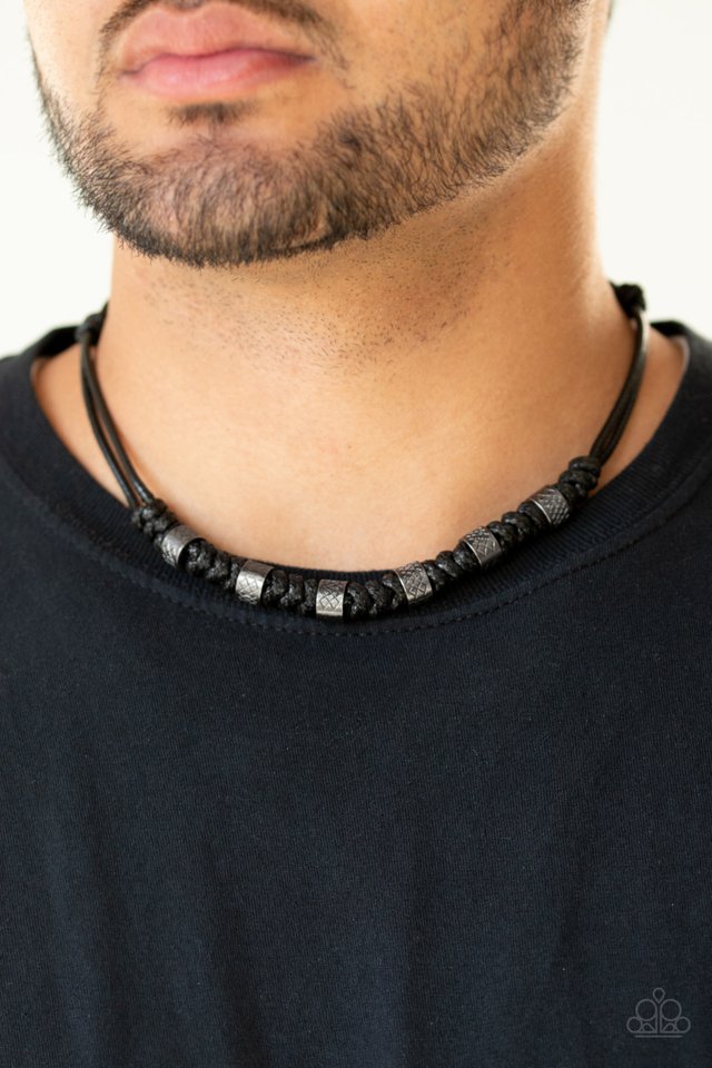 Rural Rumble - Black - Paparazzi Necklace Image