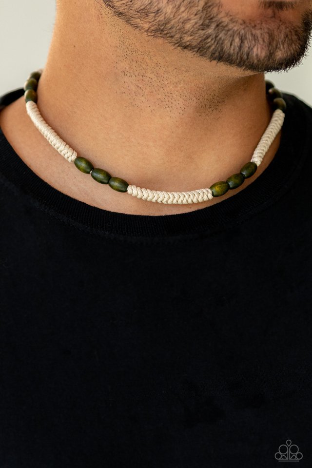 Tahiti Tide - Green - Paparazzi Necklace Image