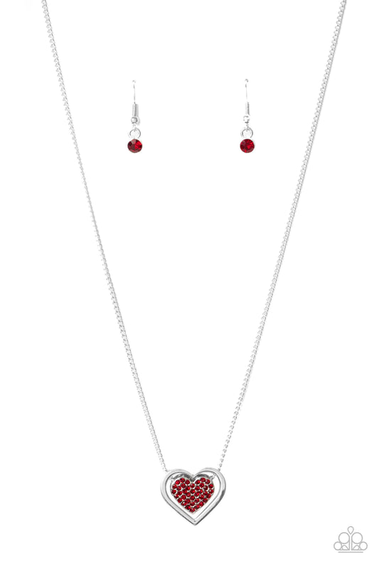 Collar Paparazzi ~ Juego, Set, MATCHMAKER - Rojo