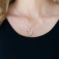 GLOW by Heart - Rose Gold - Paparazzi Necklace Image