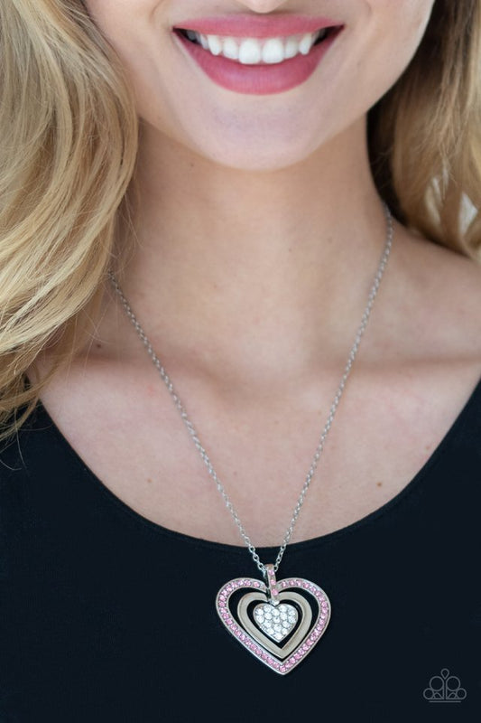 Bless Your Heart - Pink - Paparazzi Necklace Image