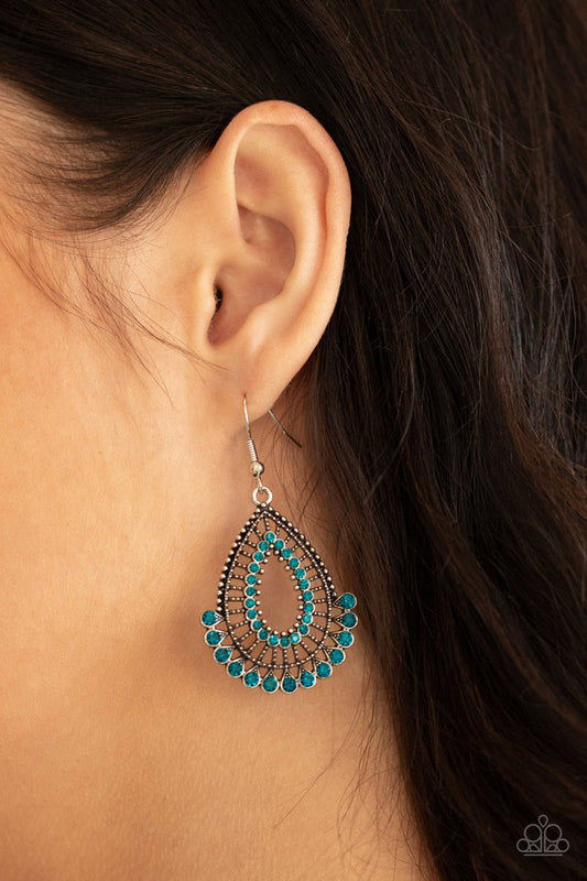 Castle Collection - Blue - Paparazzi Earring Image