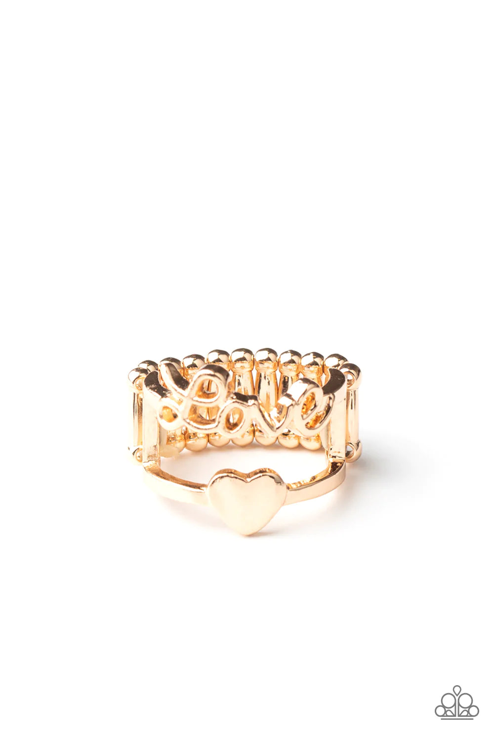 Paparazzi Ring ~ Heartstring Harmony - Gold