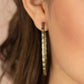 Grungy Grit - Brass - Paparazzi Earring Image
