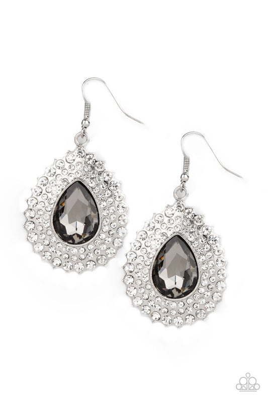 Exquisitely Explosive - Silver - Paparazzi Earring Image