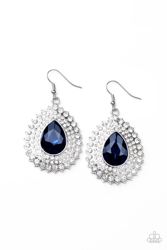 Exquisitely Explosive - Blue - Paparazzi Earring Image