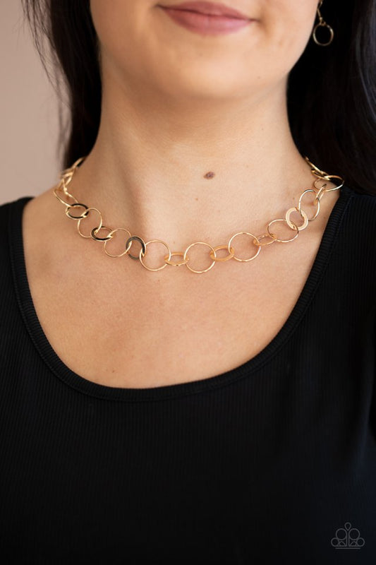 Revolutionary Radiance - Gold - Paparazzi Necklace Image