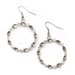 Crystal Circlets - Brown - Paparazzi Earring Image