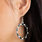Crystal Circlets - Black - Paparazzi Earring Image