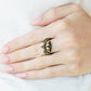 Lotus Crowns - Brass - Paparazzi Ring Image