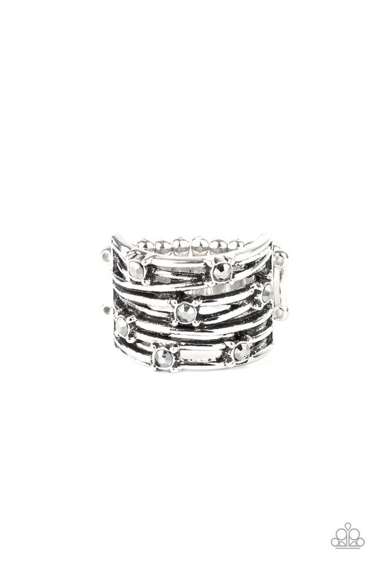 Revved Up Radiance - Silver - Paparazzi Ring Image