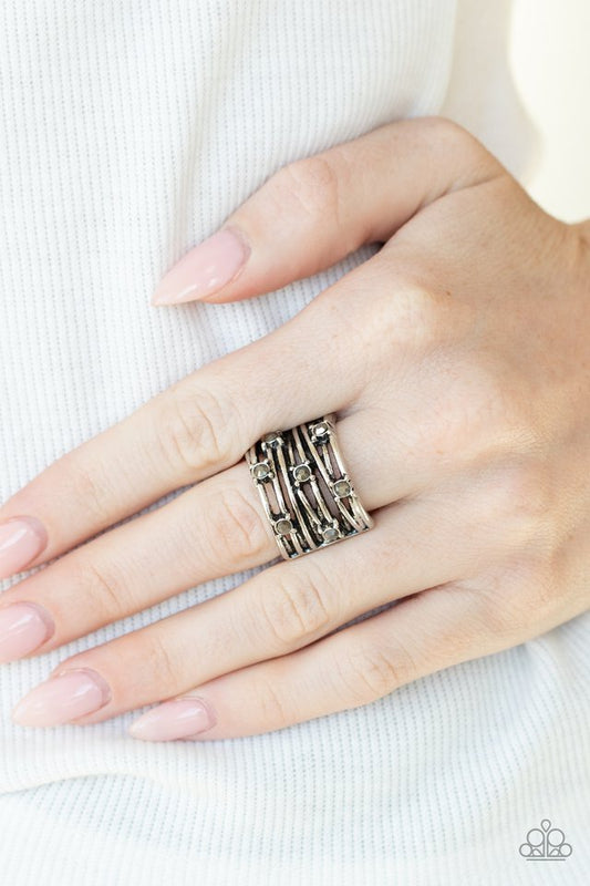 Revved Up Radiance - Silver - Paparazzi Ring Image