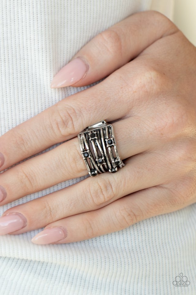 Revved Up Radiance - Black - Paparazzi Ring Image