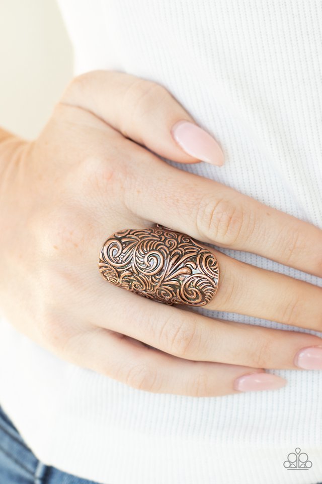 Paisley Paradise - Copper - Paparazzi Ring Image