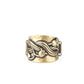 Follow The Tulips - Brass - Paparazzi Ring Image