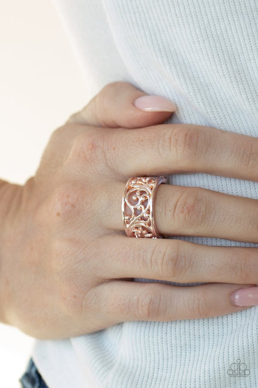 Di-VINE Design - Rose Gold - Paparazzi Ring Image