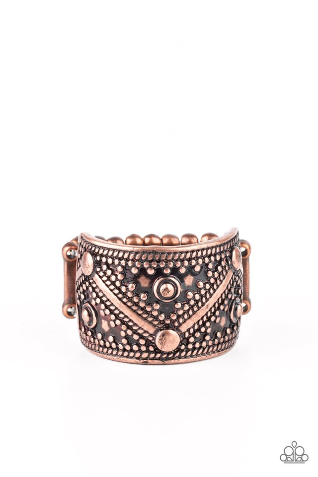 Primal Patterns - Copper - Paparazzi Ring Image