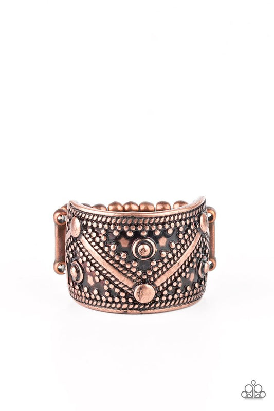 Primal Patterns - Copper - Paparazzi Ring Image