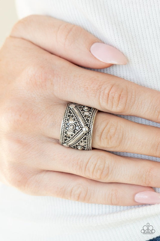 Primal Patterns - Silver - Paparazzi Ring Image