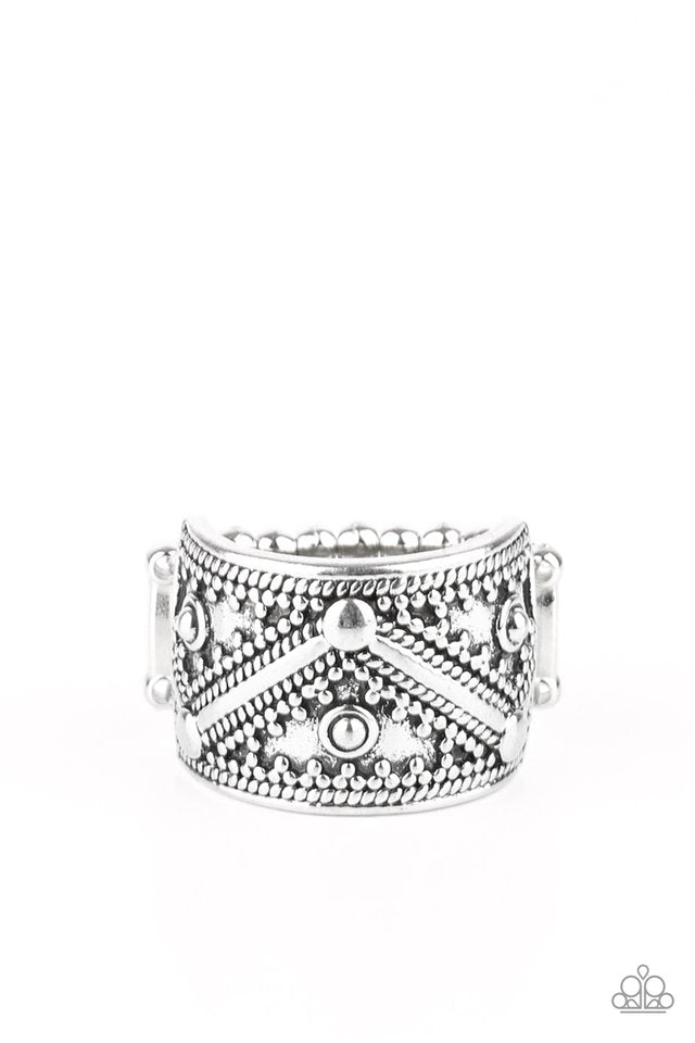 Primal Patterns - Silver - Paparazzi Ring Image