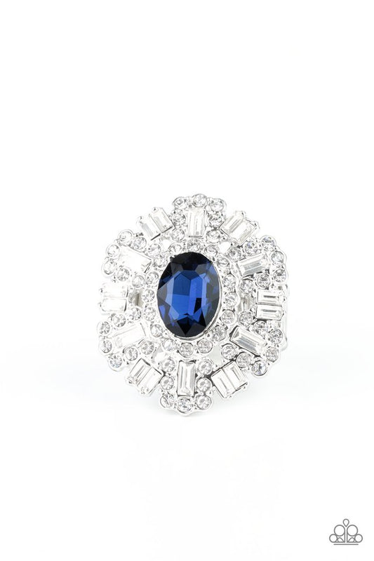 Iceberg Ahead - Blue - Paparazzi Ring Image