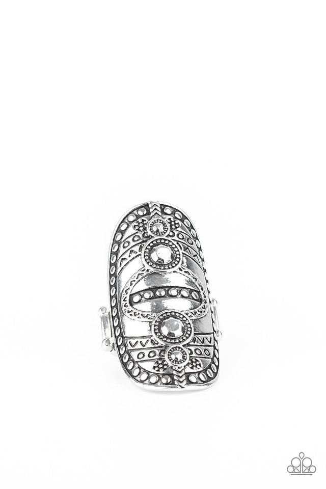 Tiki Trail - Silver - Paparazzi Ring Image