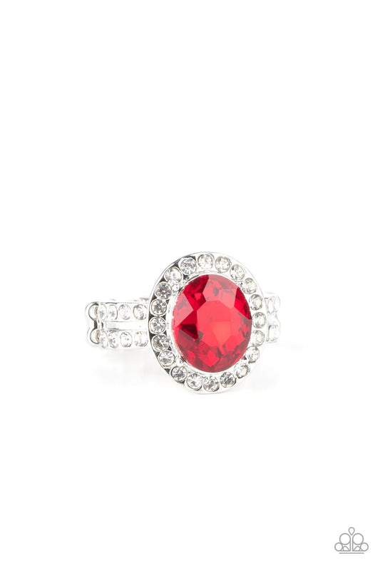 Paparazzi Ring ~ Unstoppable Sparkle - Red