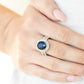 Unstoppable Sparkle - Blue - Paparazzi Ring Image