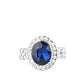 Unstoppable Sparkle - Blue - Paparazzi Ring Image