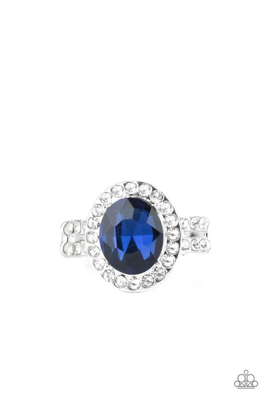 Unstoppable Sparkle - Blue - Paparazzi Ring Image