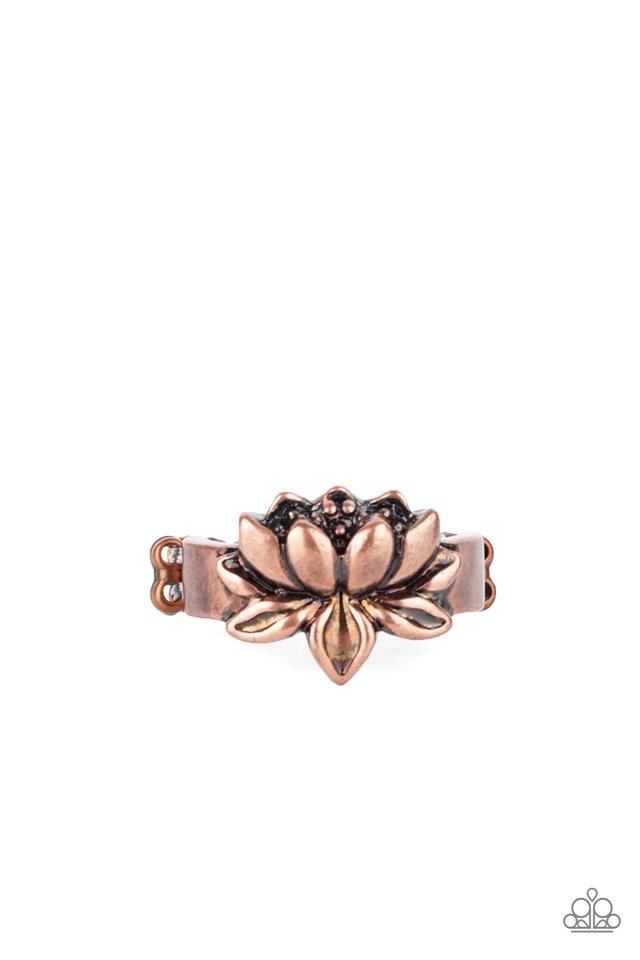 Lotus Crowns - Copper - Paparazzi Ring Image