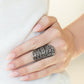 Full Out Frill - Black - Paparazzi Ring Image