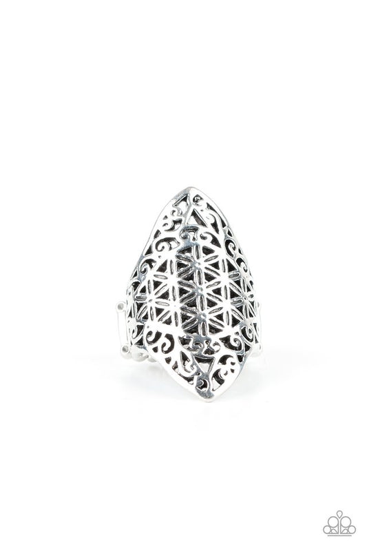 FRILL Ride - Silver - Paparazzi Ring Image