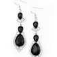 Fully Flauntable - Black - Paparazzi Earring Image