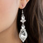 Fully Flauntable - White - Paparazzi Earring Image