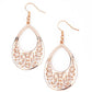 Stylish Serpentine - Rose Gold - Paparazzi Earring Image