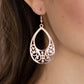 Stylish Serpentine - Rose Gold - Paparazzi Earring Image