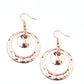 Rounded Radiance - Copper - Paparazzi Earring Image