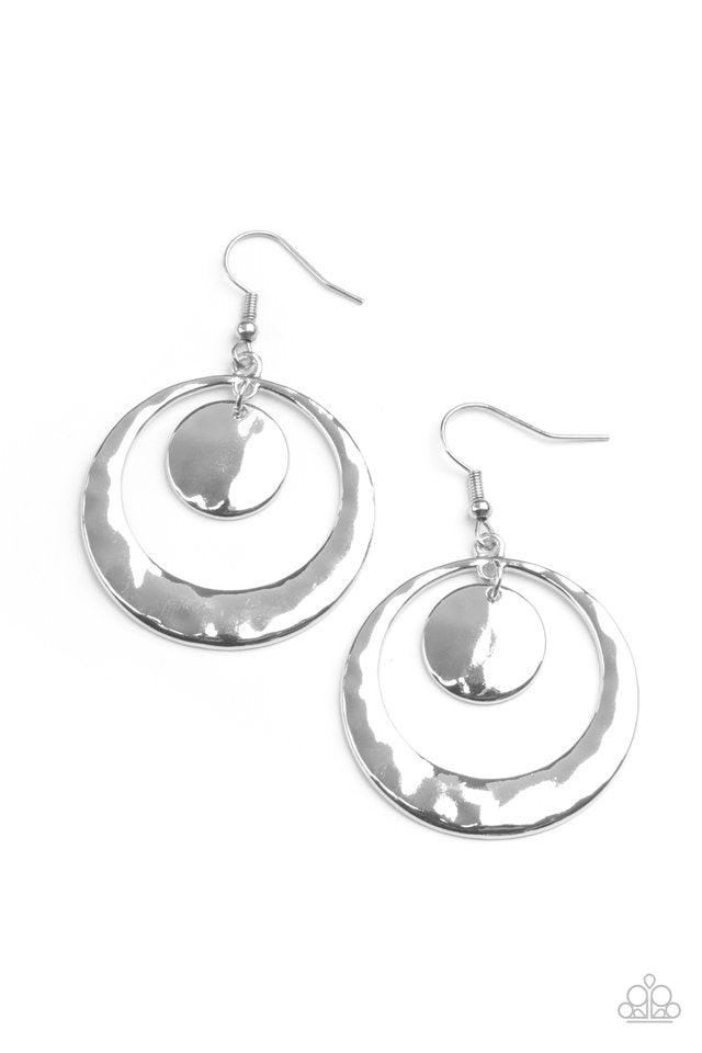 Rounded Radiance - Silver - Paparazzi Earring Image