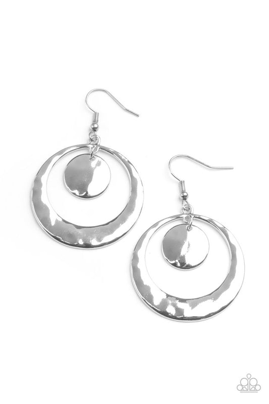 Rounded Radiance - Silver - Paparazzi Earring Image