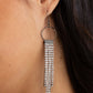 Tapered Twinkle - Black - Paparazzi Earring Image