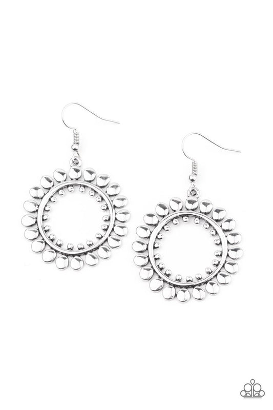 Radiating Radiance - Silver - Paparazzi Earring Image