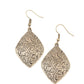 Flauntable Florals - Brass - Paparazzi Earring Image