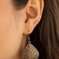 Flauntable Florals - Brass - Paparazzi Earring Image